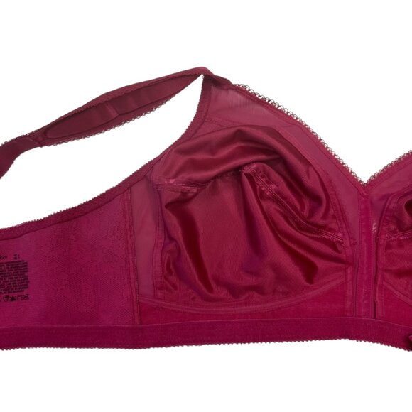 PLAYTEX 18 Hour Original Comfort Strap Wire Free Bra SZ 42C Pink Satin Unlined - Picture 9 of 12